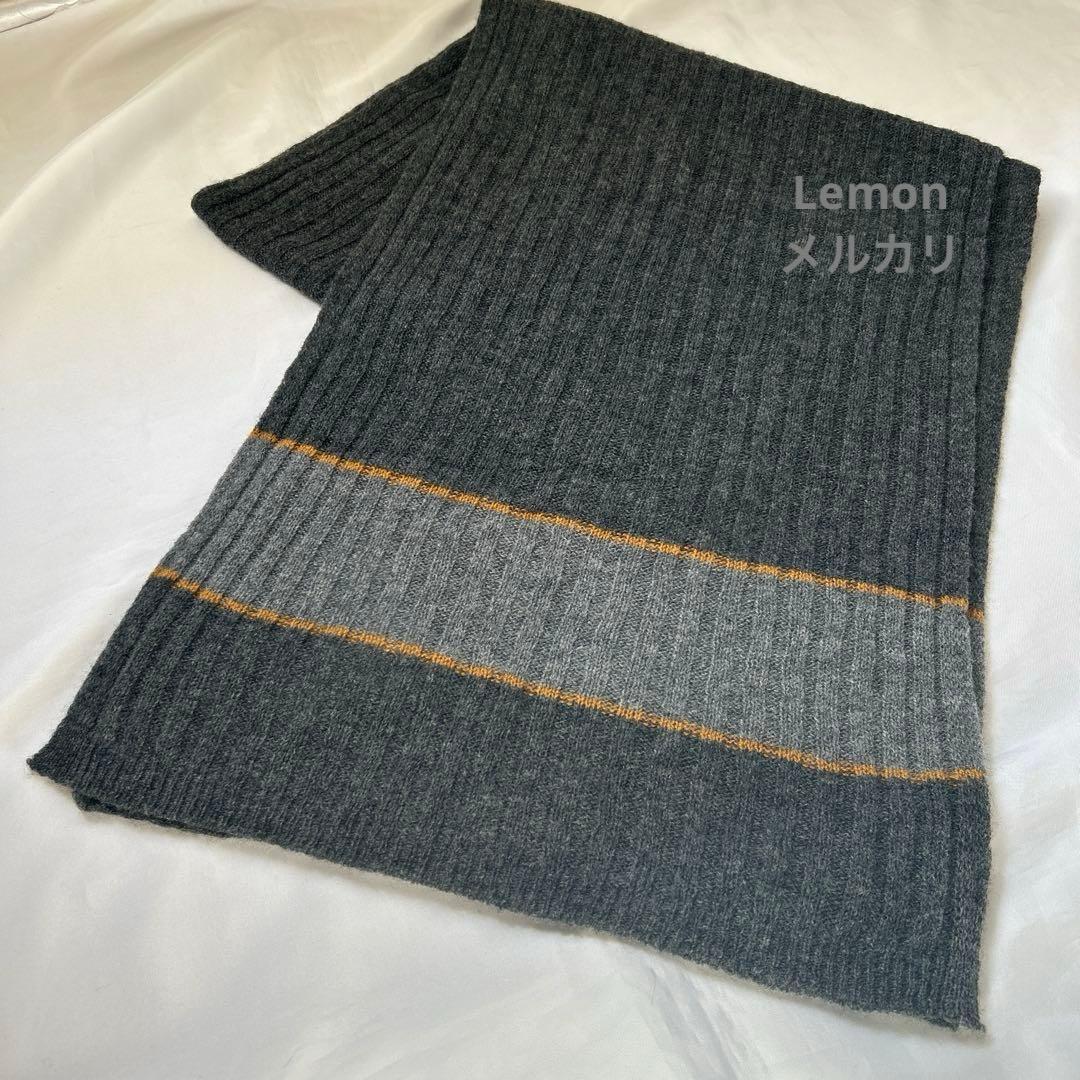 Papas+ パパスプラス×フランコバッシ　ウール＆カシミヤマフラー　新品未使用