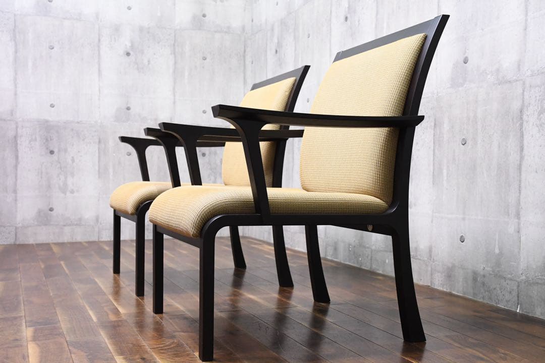 EGK10 天童木工 イージーチェア 2脚セット ラウンジチェア アームチェア