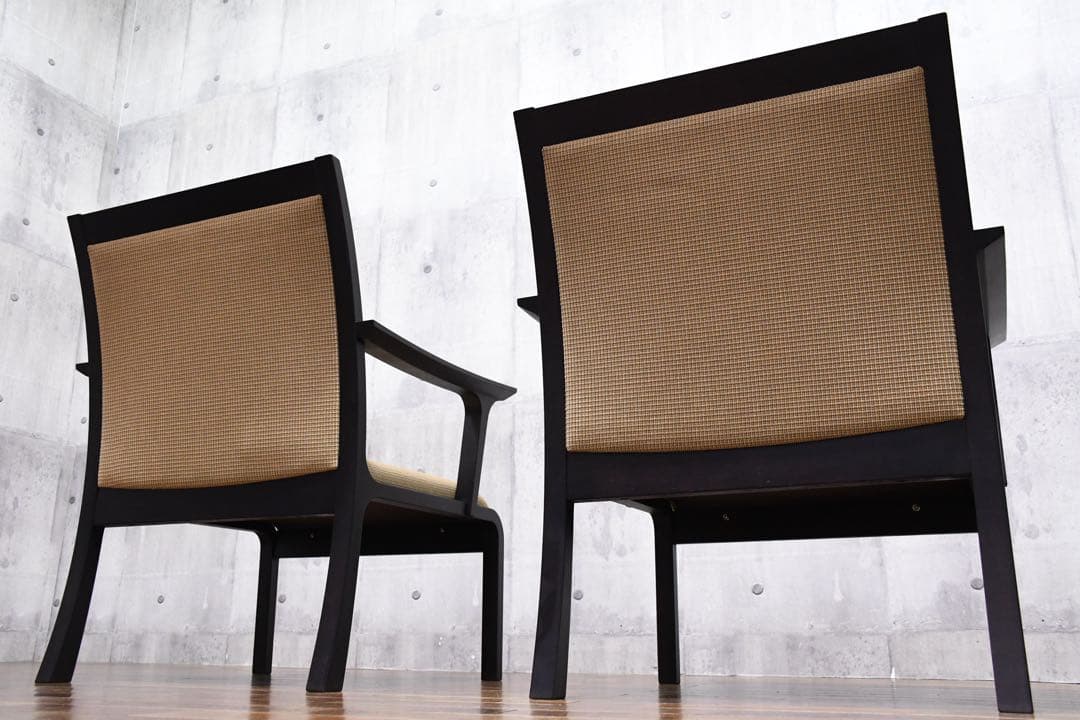 EGK10 天童木工 イージーチェア 2脚セット ラウンジチェア アームチェア