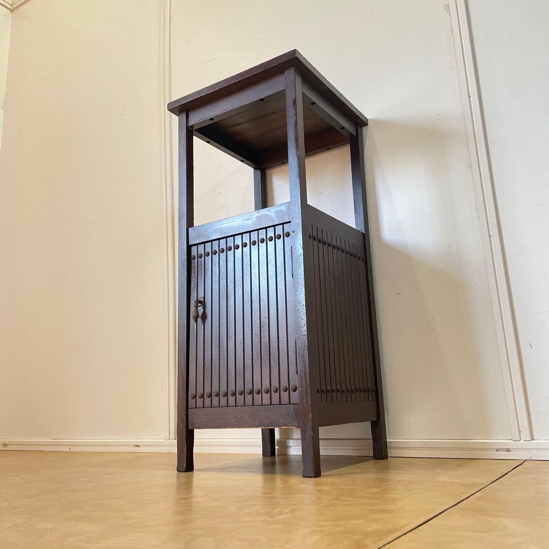 公式 オールド カリモク 収納棚 キャビネット スリム棚 ラック