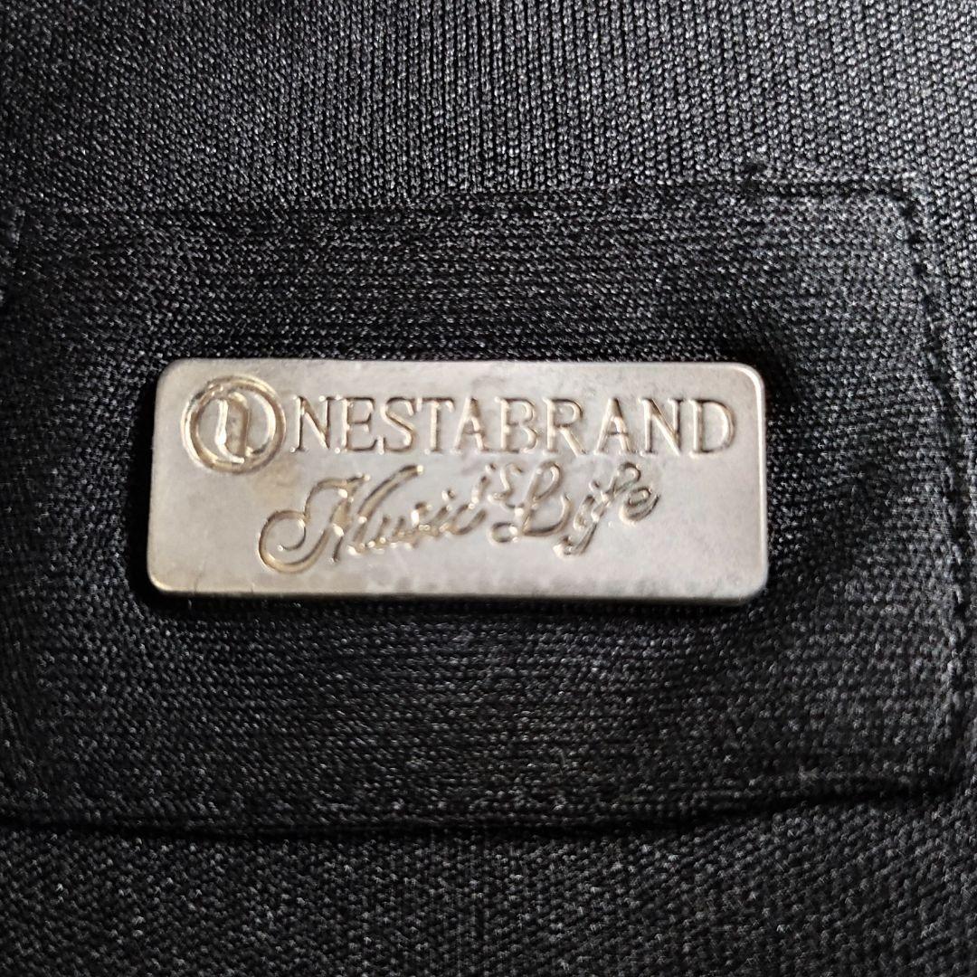 古着　トラックジャケット　NESTA　ネスタ　襟付き　刺繍　ビッグシルエット