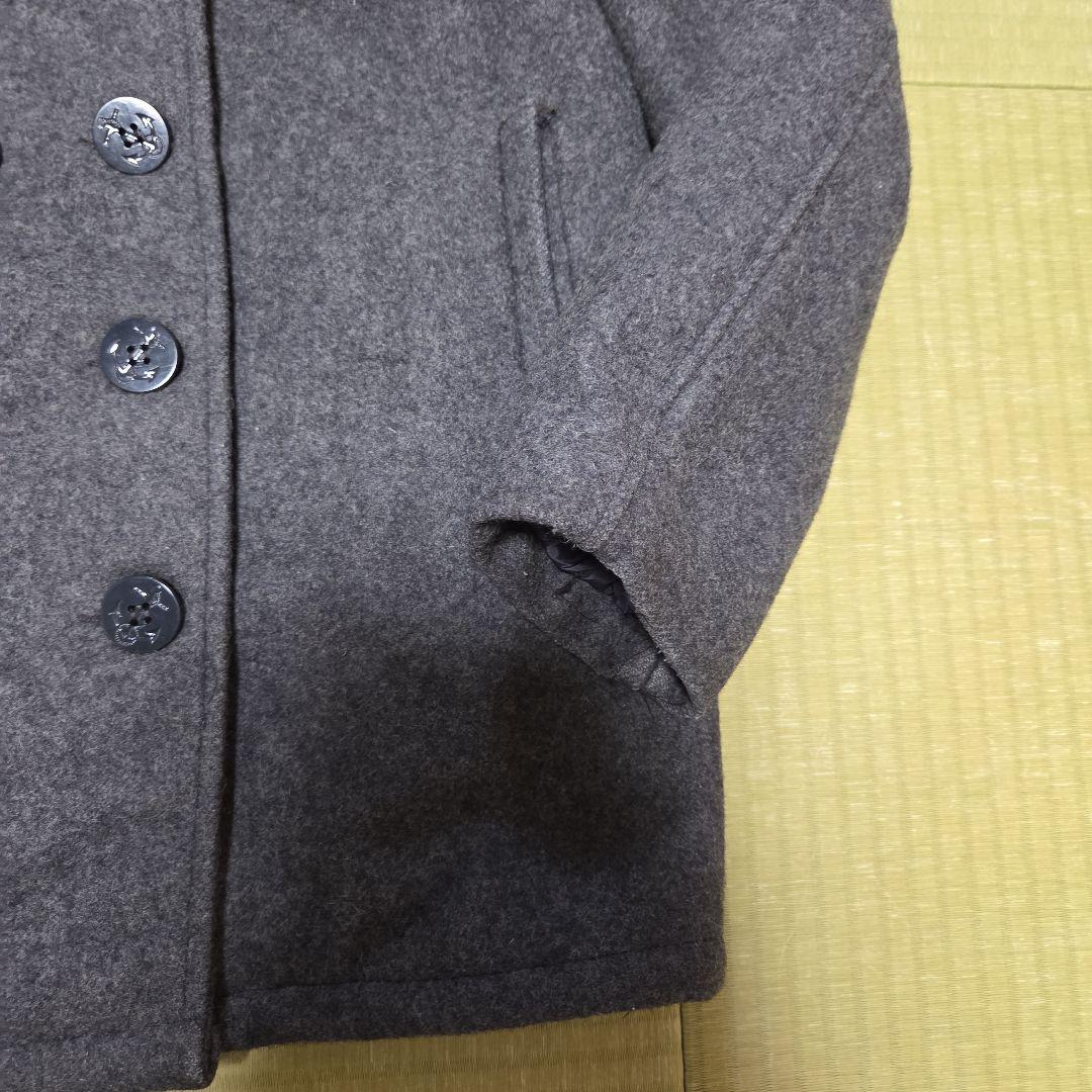 極美品 USA製 schott U.S.740N ピーコート 42 XL グレー