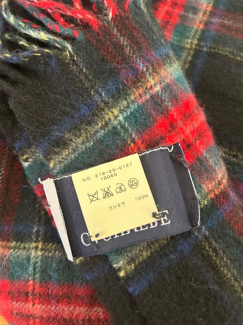 SHIPS カシミヤ チェックストール