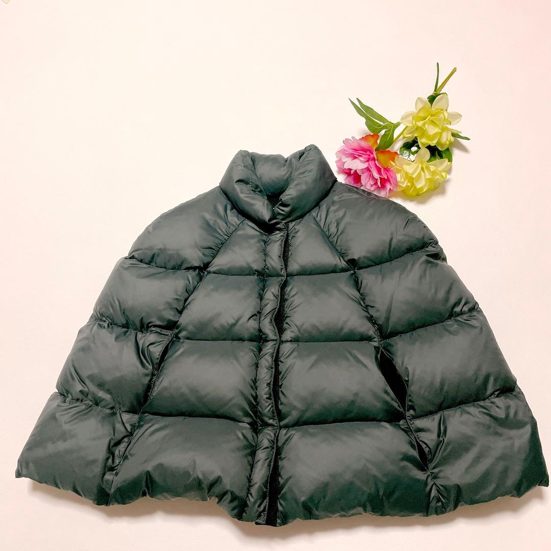 美品☆ゴールデングース ダウンポンチョ ダウンジャケット ネイビー XS(593