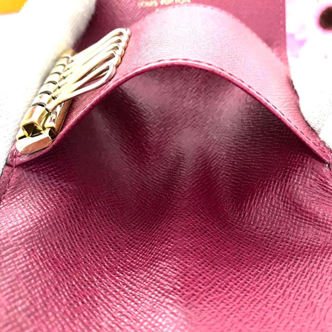 ルイ ヴィトン◎ミュルティクレ6 モノグラム フューシャ キーケース ブラウン