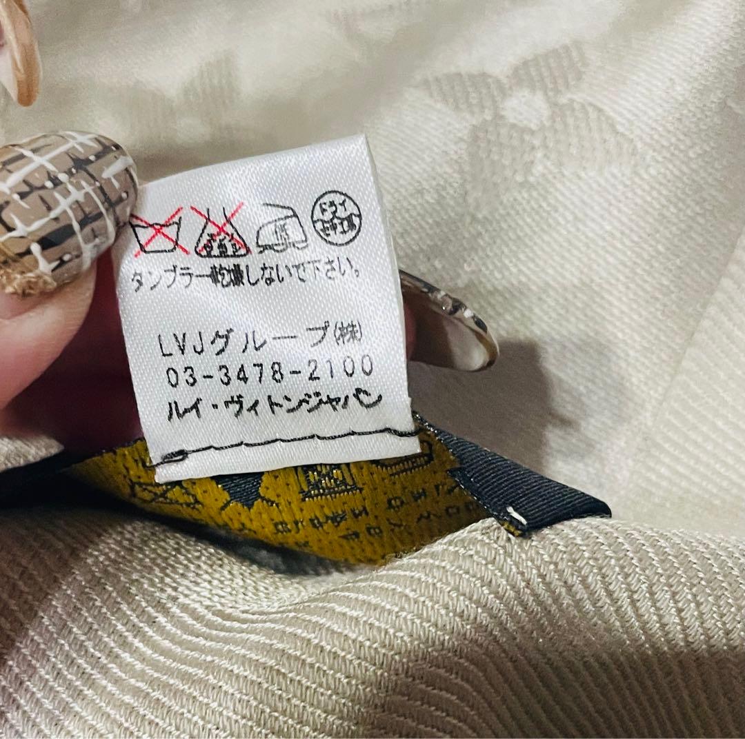 ルイヴィトン 大判ストール ショール・モノグラム グレージュ 140×140