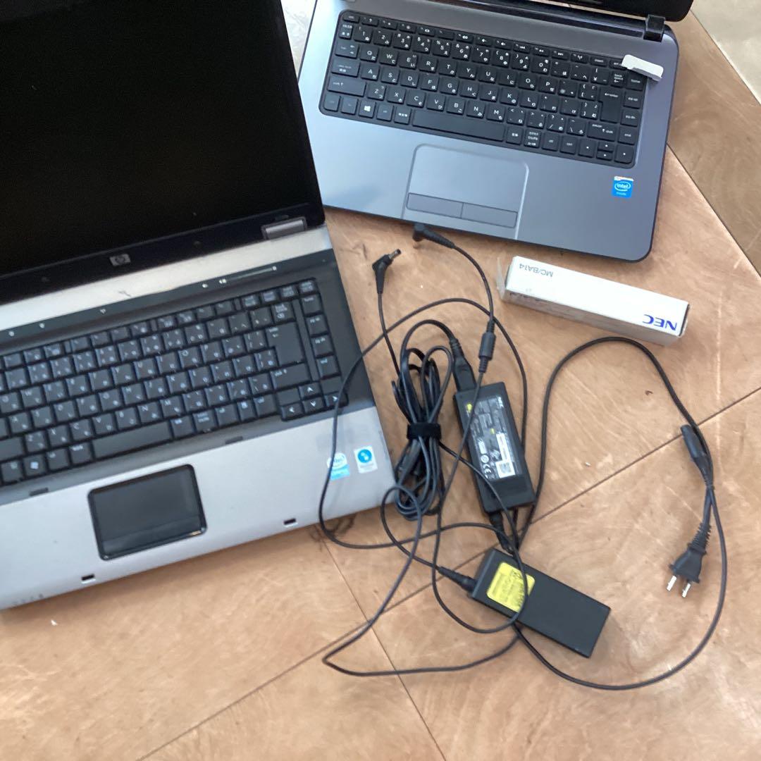 ジャンク品HPとNECのノートパソコン8台