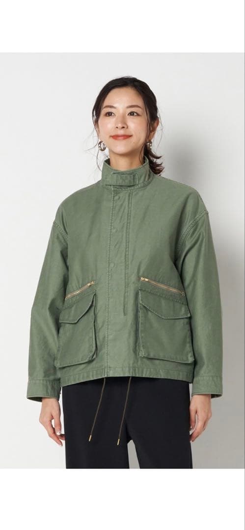 24SS HELIOPOLE エリオポール ミリタリーショートブルゾン