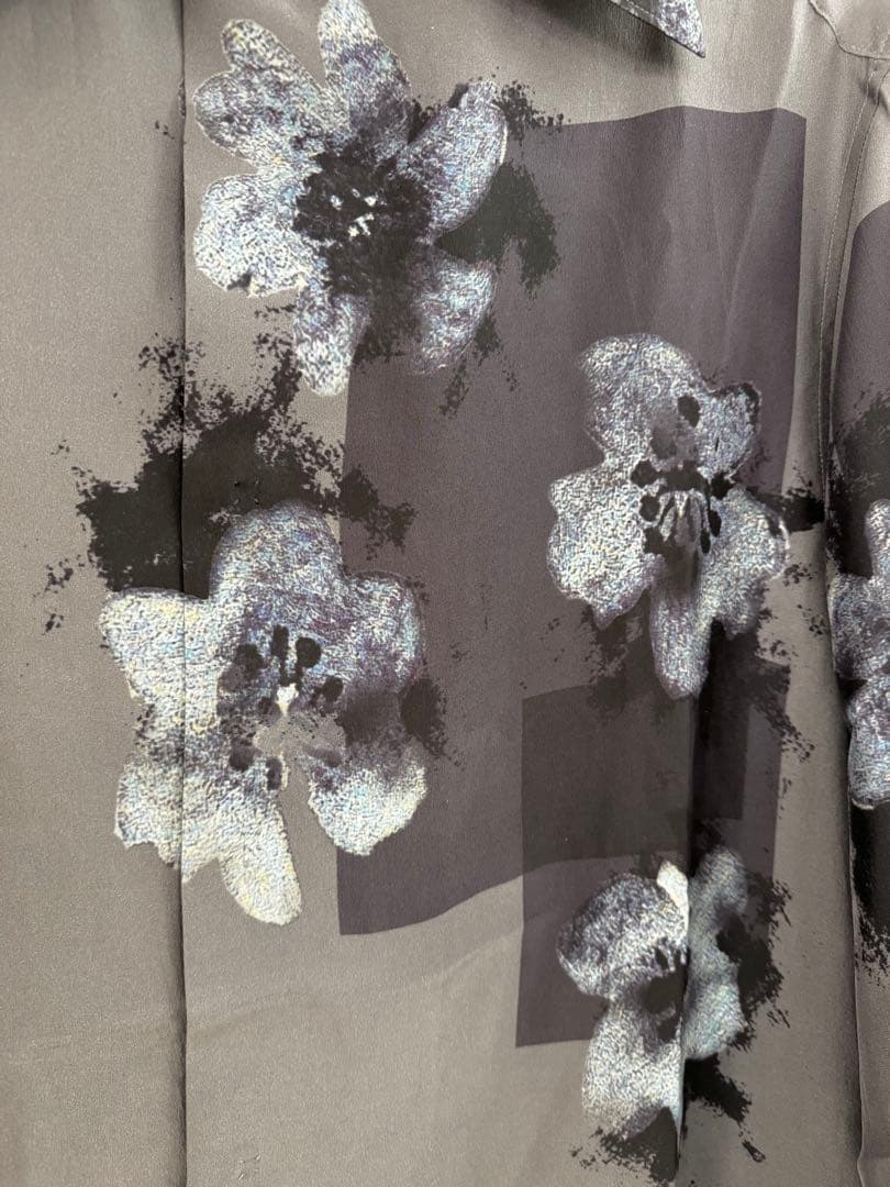 25ssヨウジヤマモト small flowers 3collar shirt - メルカリ