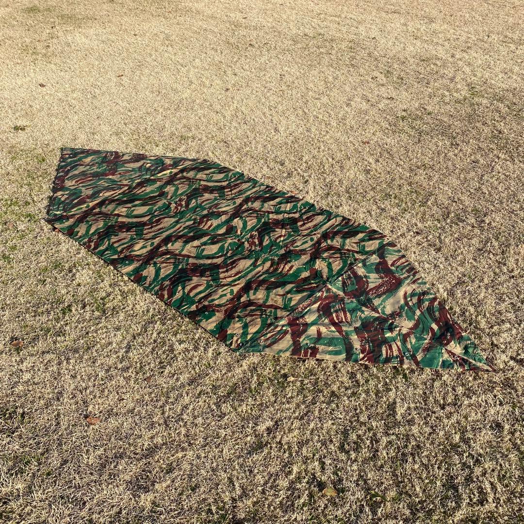 【超レア・未使用】フランス軍幕　パップテント　ハーフ　１枚　リザードカモ