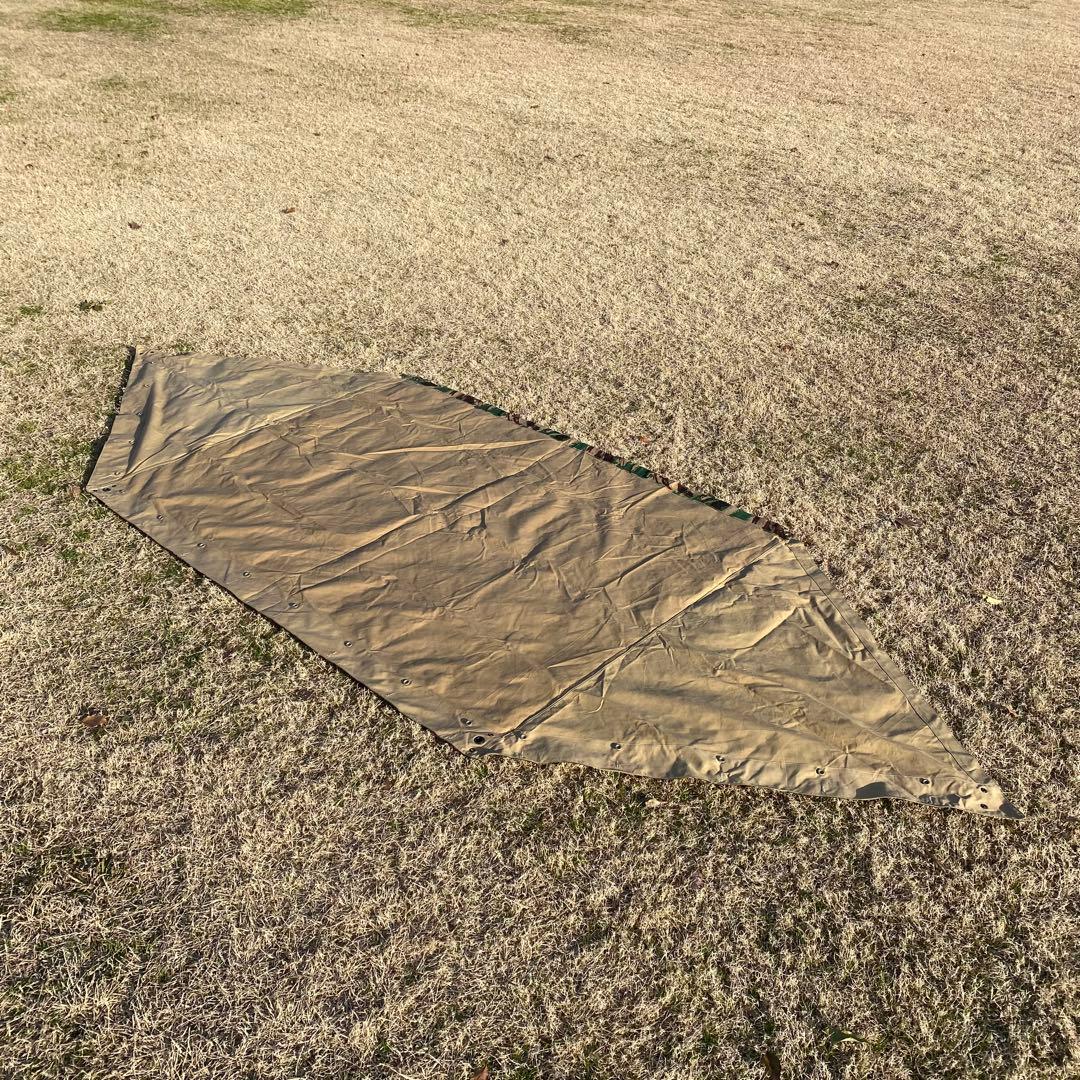 【超レア・未使用】フランス軍幕　パップテント　ハーフ　１枚　リザードカモ