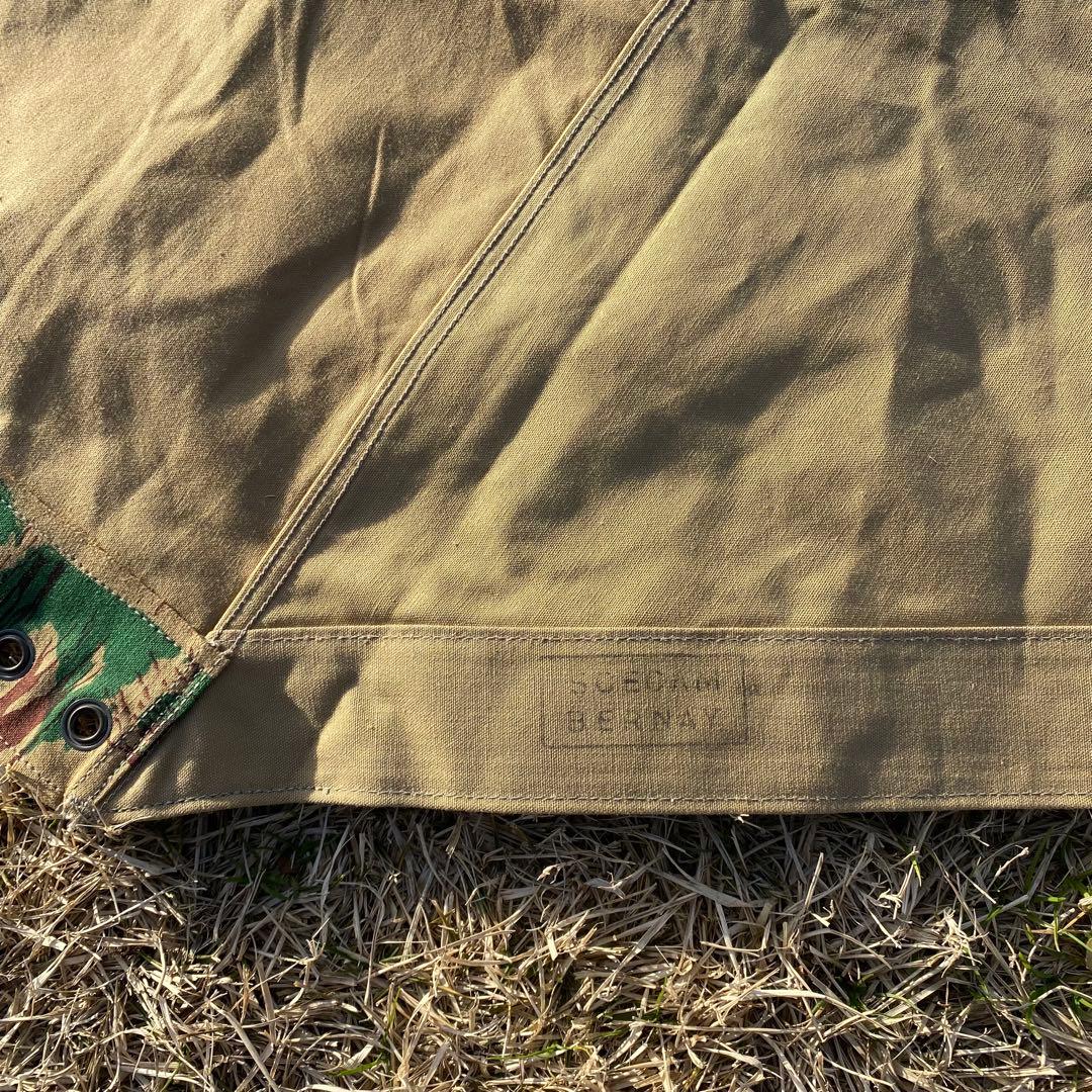 【超レア・未使用】フランス軍幕　パップテント　ハーフ　１枚　リザードカモ