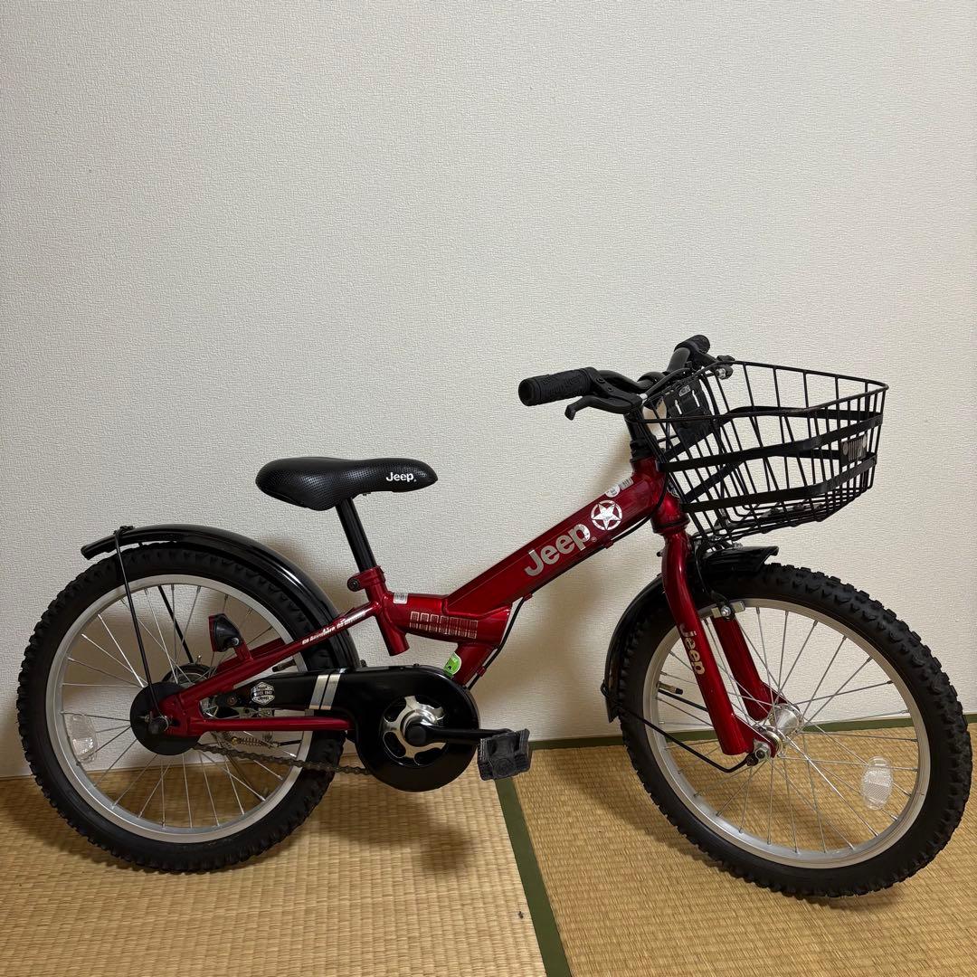 『福岡』Jeep (ジープ) 子供用自転車 18インチ 赤