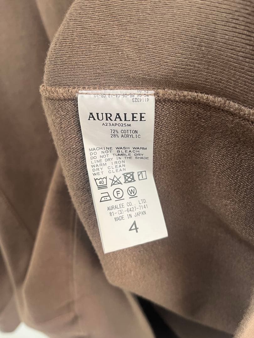 トップス AURALEE SUPER MILLED SWEAT SIZE 4