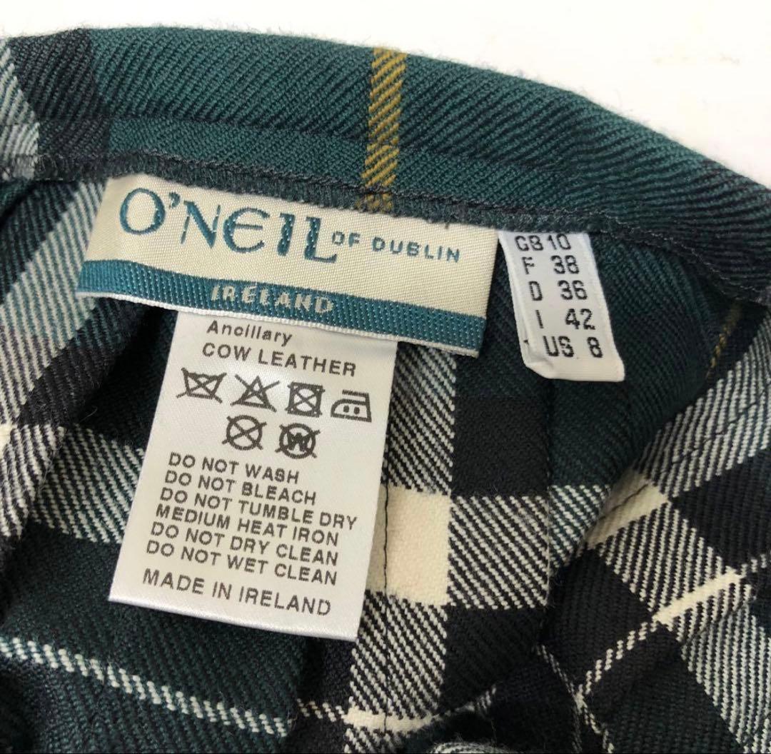 オニールオブダブリン　ダークグリーンのチェック柄