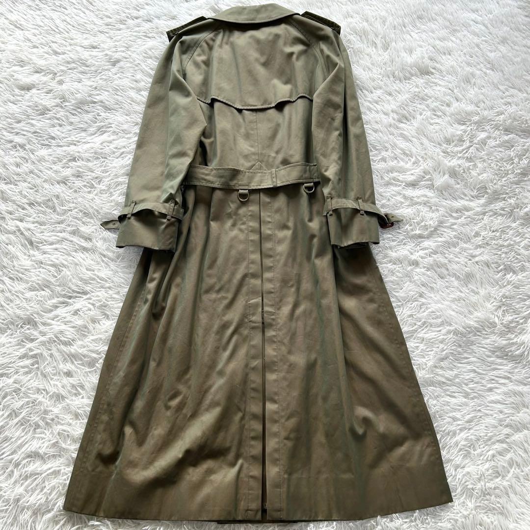 【専用品】バーバリー　トレンチコート　ベルト完備　玉虫　ロング丈　L相当