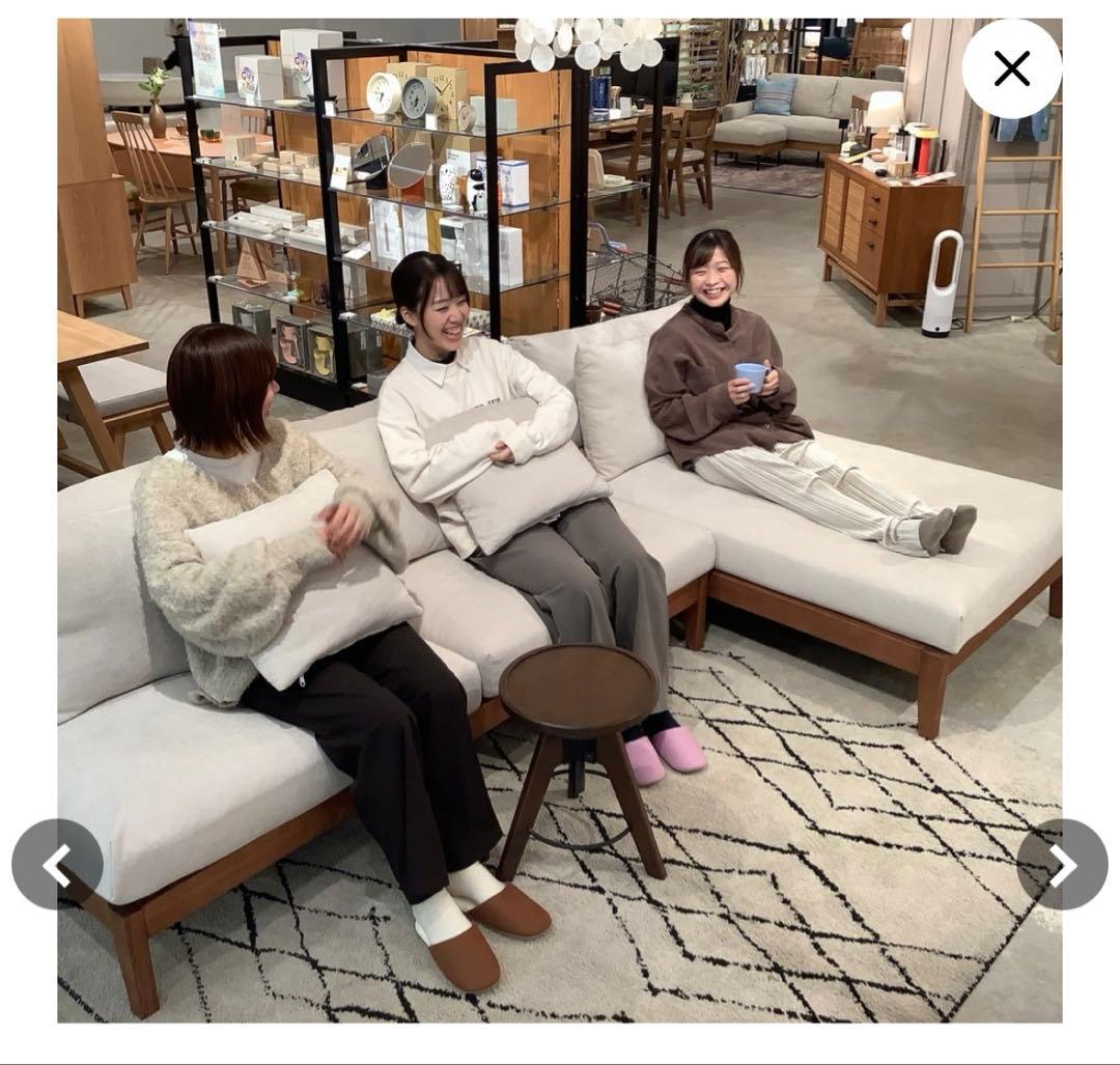 unico VIZ(ヴィズ)　スツール サイドテーブル ブラウン 高さ調整可能