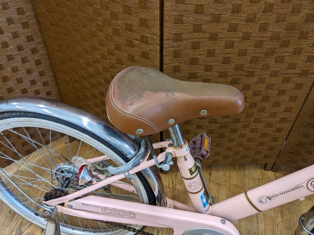 U003 子供用自転車　20インチ ピンク　補助輪付き