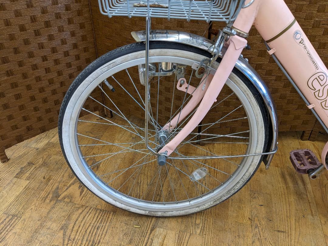 U003 子供用自転車　20インチ ピンク　補助輪付き