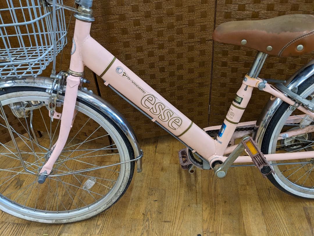 U003 子供用自転車　20インチ ピンク　補助輪付き