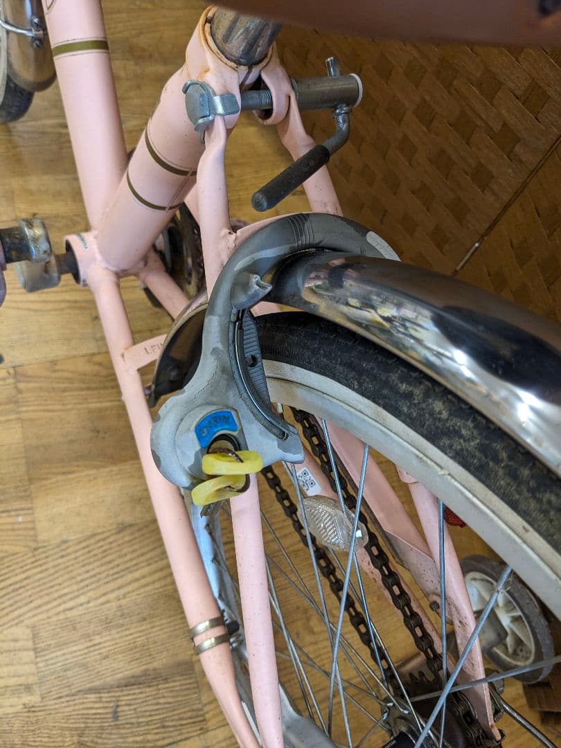 U003 子供用自転車　20インチ ピンク　補助輪付き