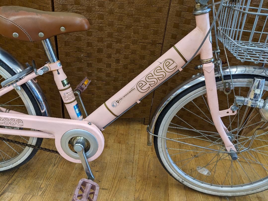 U003 子供用自転車　20インチ ピンク　補助輪付き