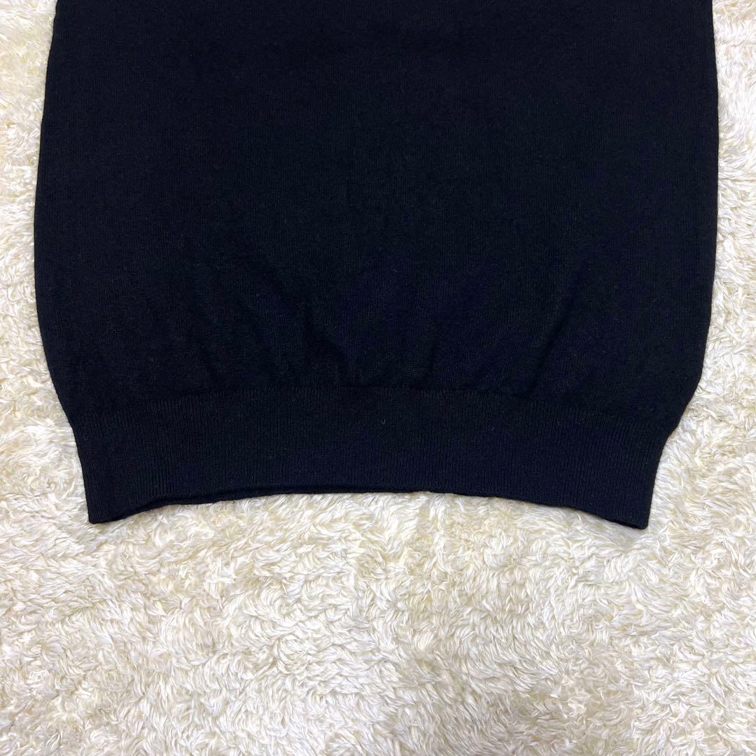 【カシミヤ100%】St ANDREWS モックネック ニット ゴルフ L 黒