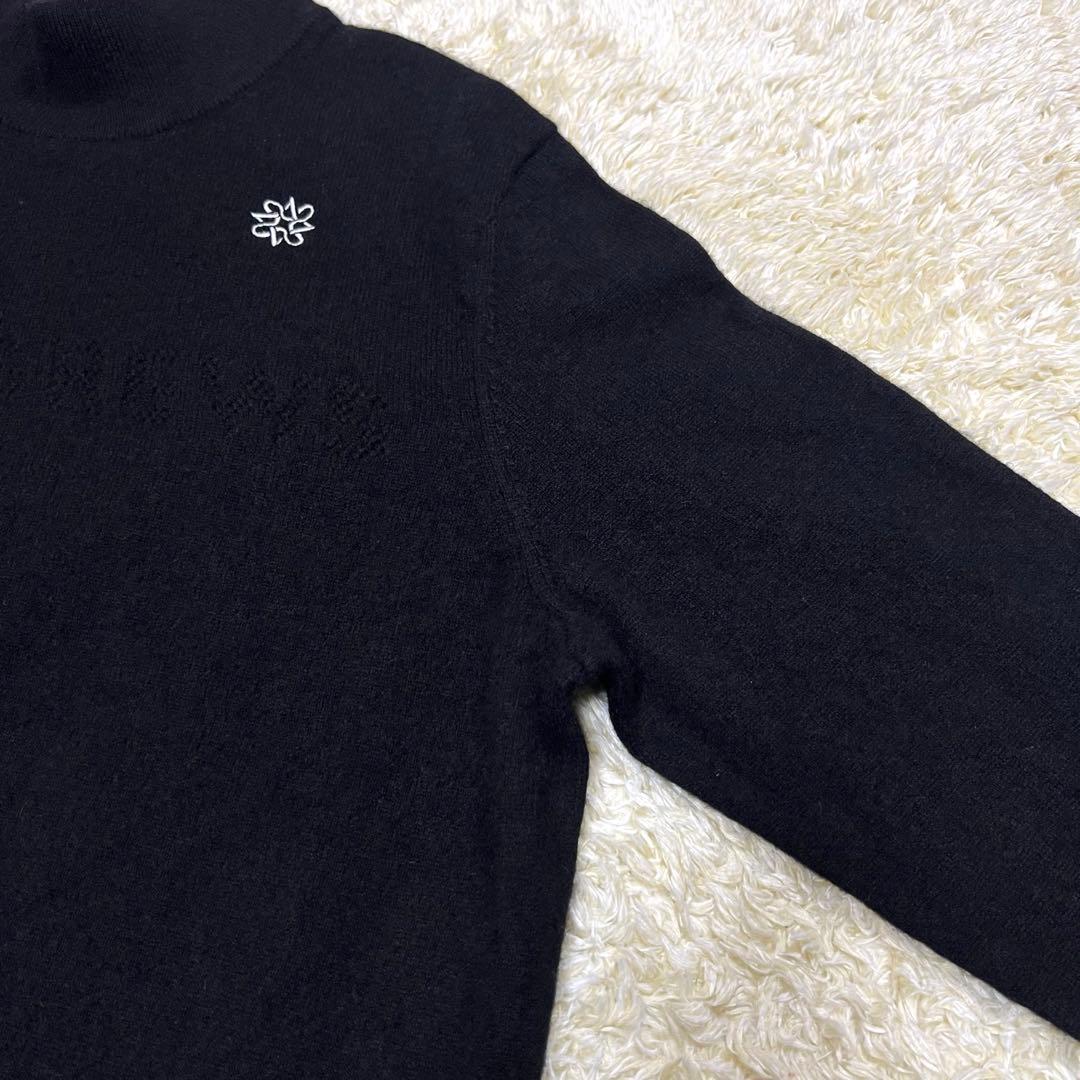【カシミヤ100%】St ANDREWS モックネック ニット ゴルフ L 黒