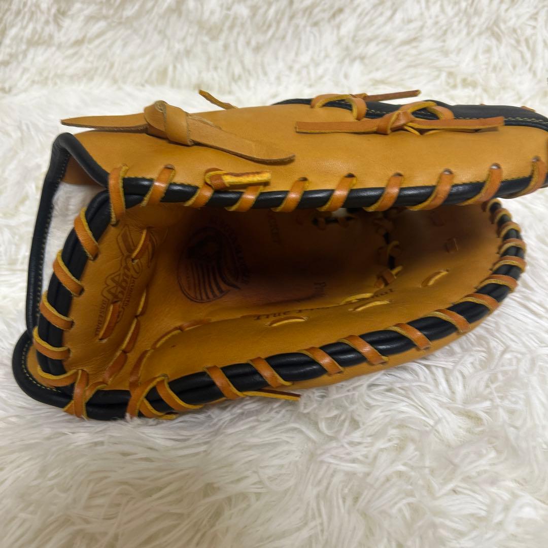 【美品】久保田スラッガー 軟式 ファーストミット KSF-ZUR タン×ブラック