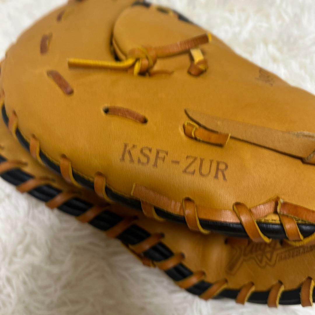 【美品】久保田スラッガー 軟式 ファーストミット KSF-ZUR タン×ブラック
