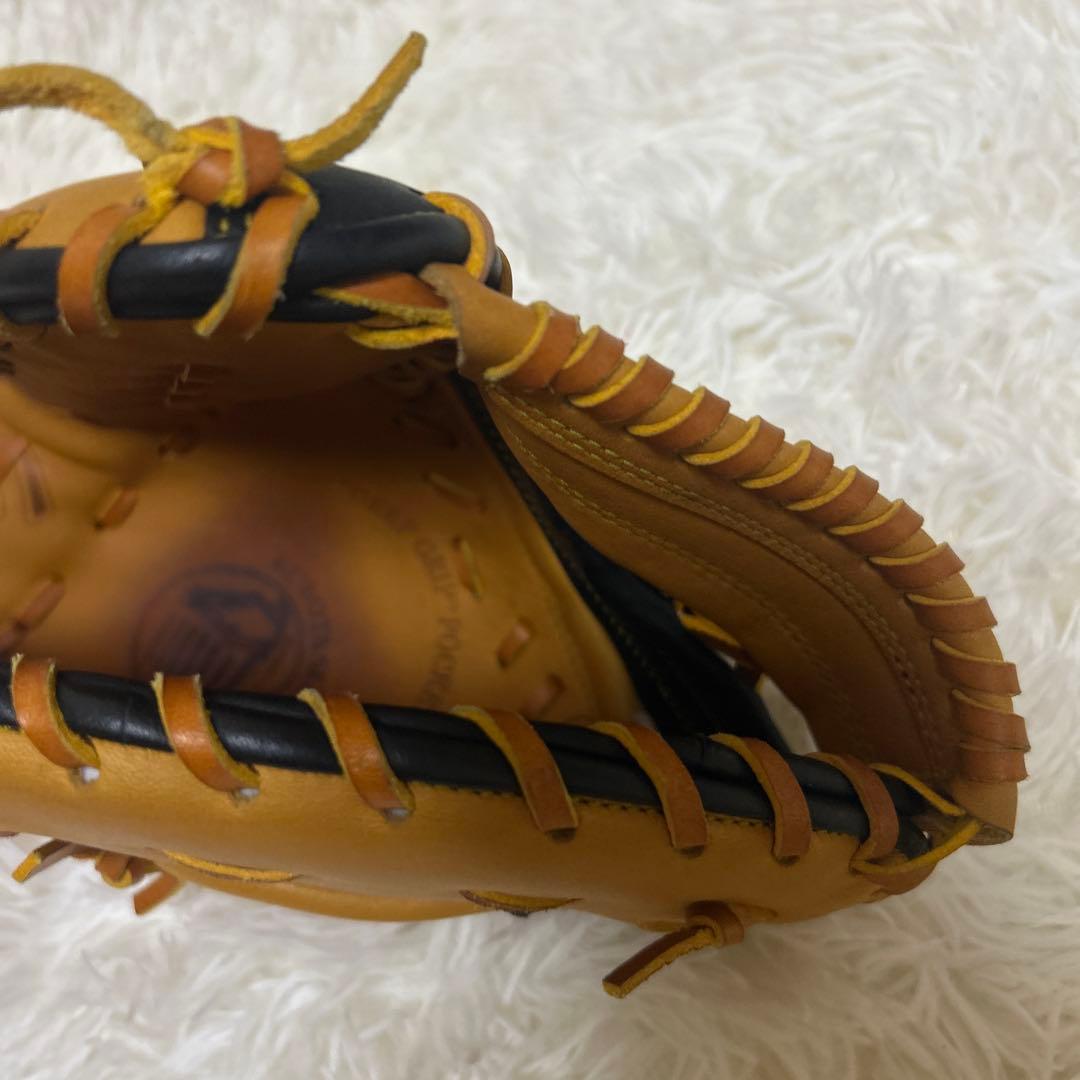 【美品】久保田スラッガー 軟式 ファーストミット KSF-ZUR タン×ブラック