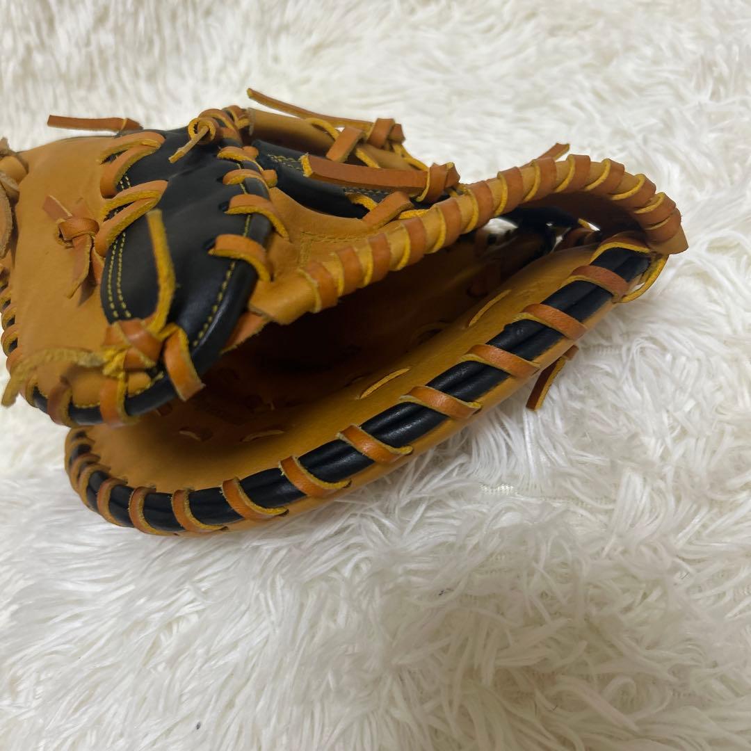 【美品】久保田スラッガー 軟式 ファーストミット KSF-ZUR タン×ブラック