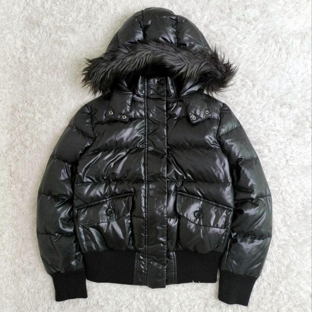 00s old uniqlo ファー ダウンジャケット y2k 平成 グランジ - メルカリ