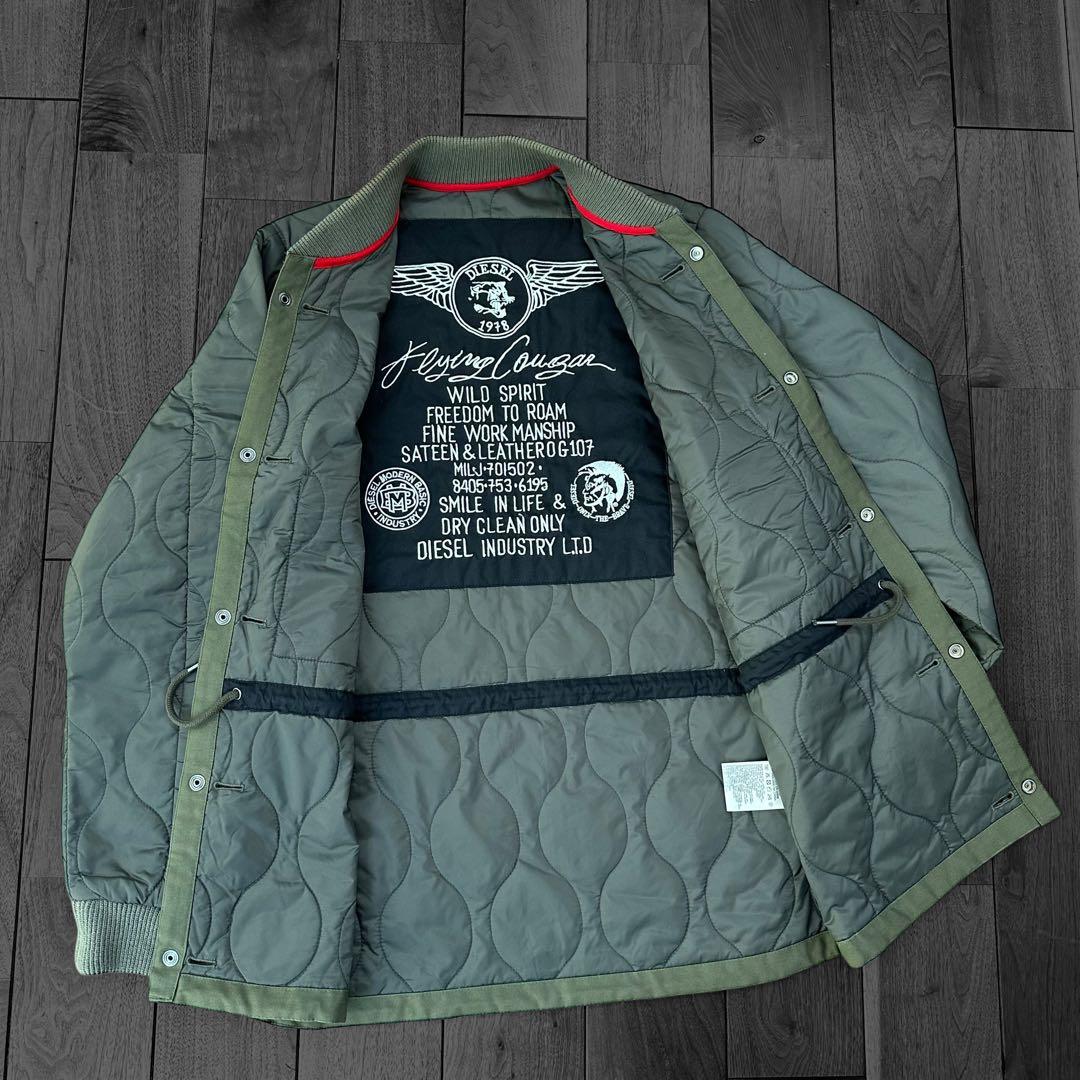 DIESEL 3way モッズコート カーキ y2k archive 00s