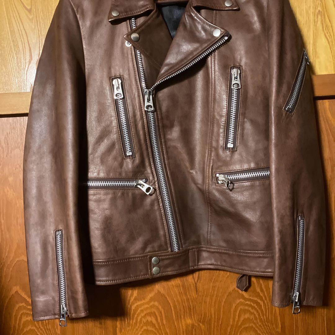 DOARAT 馬革 ライダースジャケット ホース ブラウン