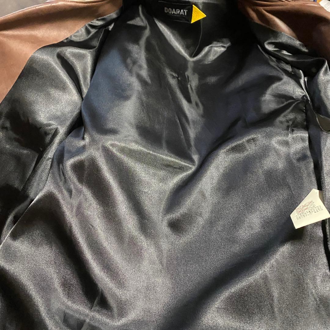 DOARAT 馬革 ライダースジャケット ホース ブラウン