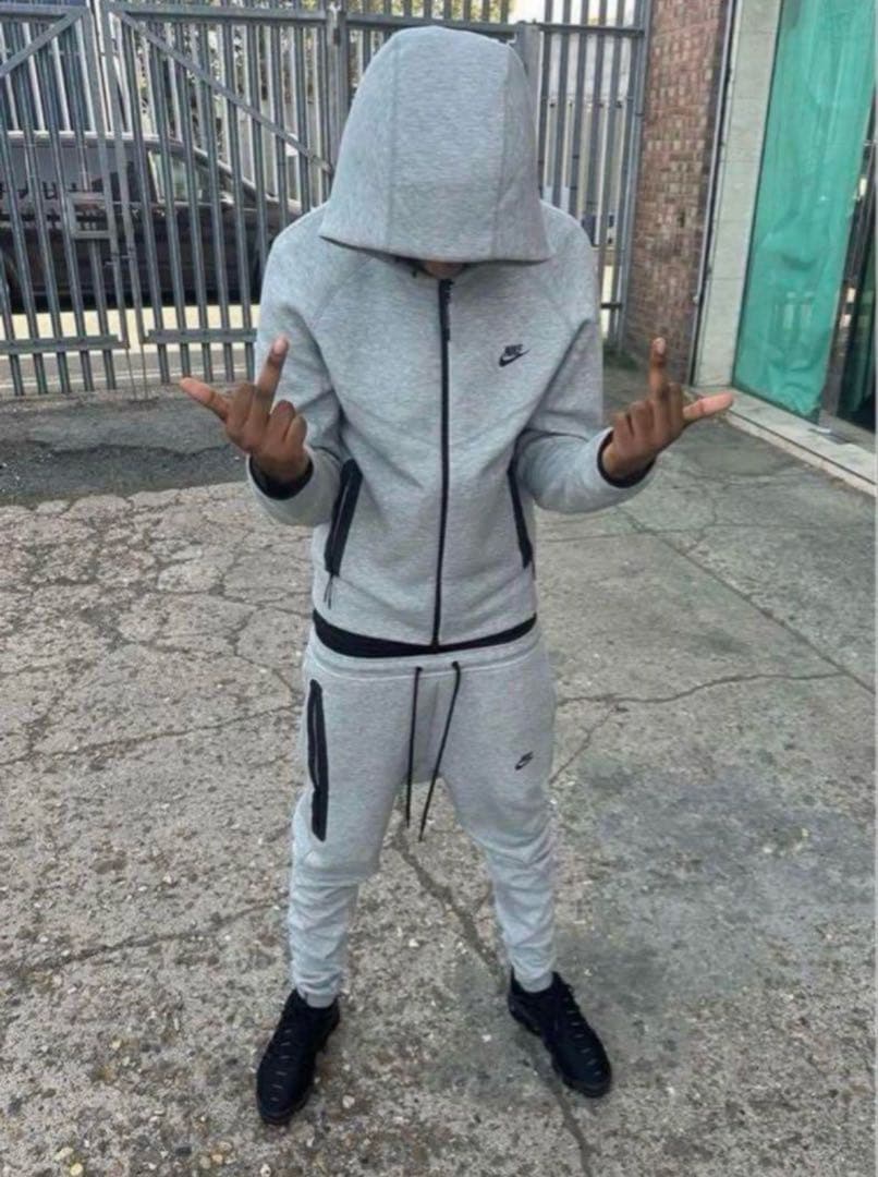 希少 NIKE テックフリース セットアップ グレー Drill メンズM 上下