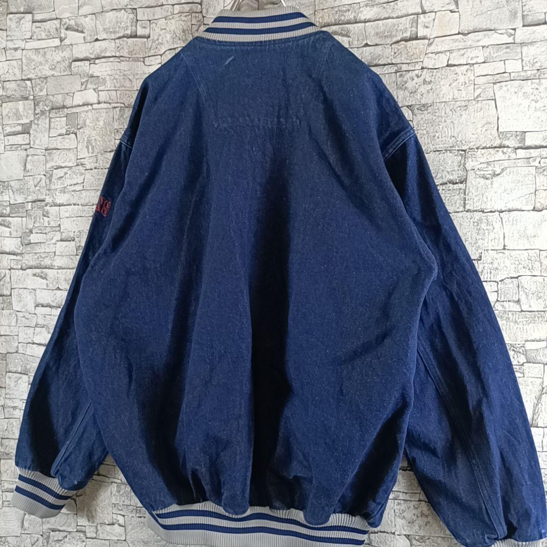 希少✨ポロジーンズ デニムジャケット スタジャン 刺繍ロゴ 大きいサイズ XL