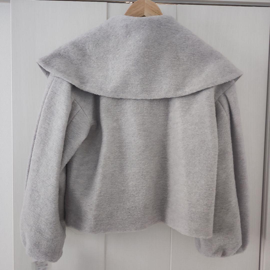 新品タグ付き♡ヤマダヤ プチローブ ライトグレー パールボタンコート