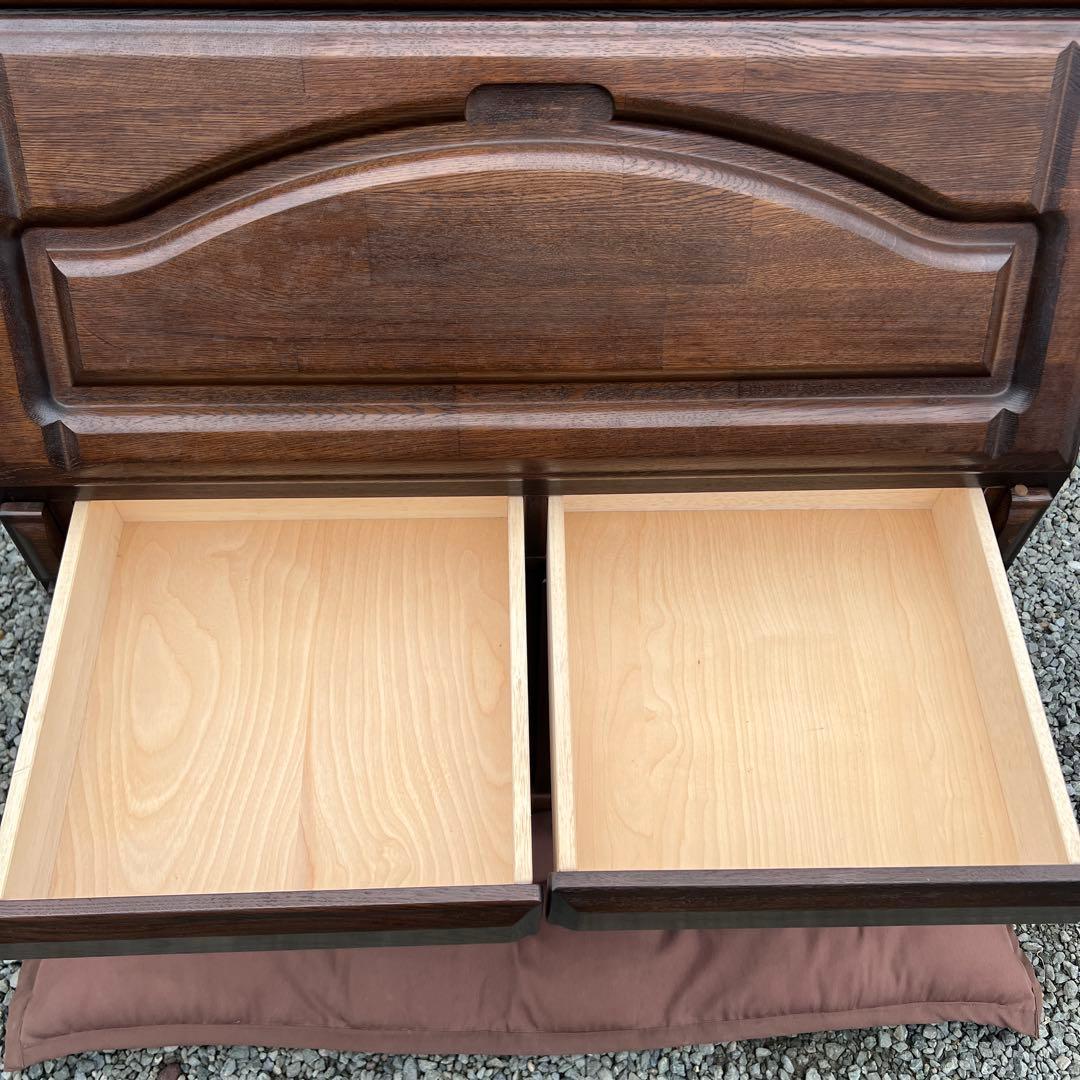 ライティングデスク ライティングビューロー レトロ 天然木 vintage