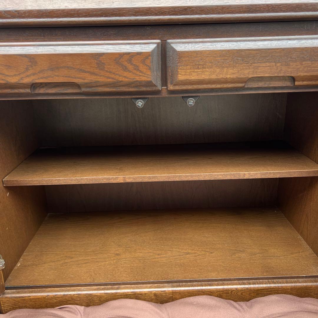 ライティングデスク ライティングビューロー レトロ 天然木 vintage