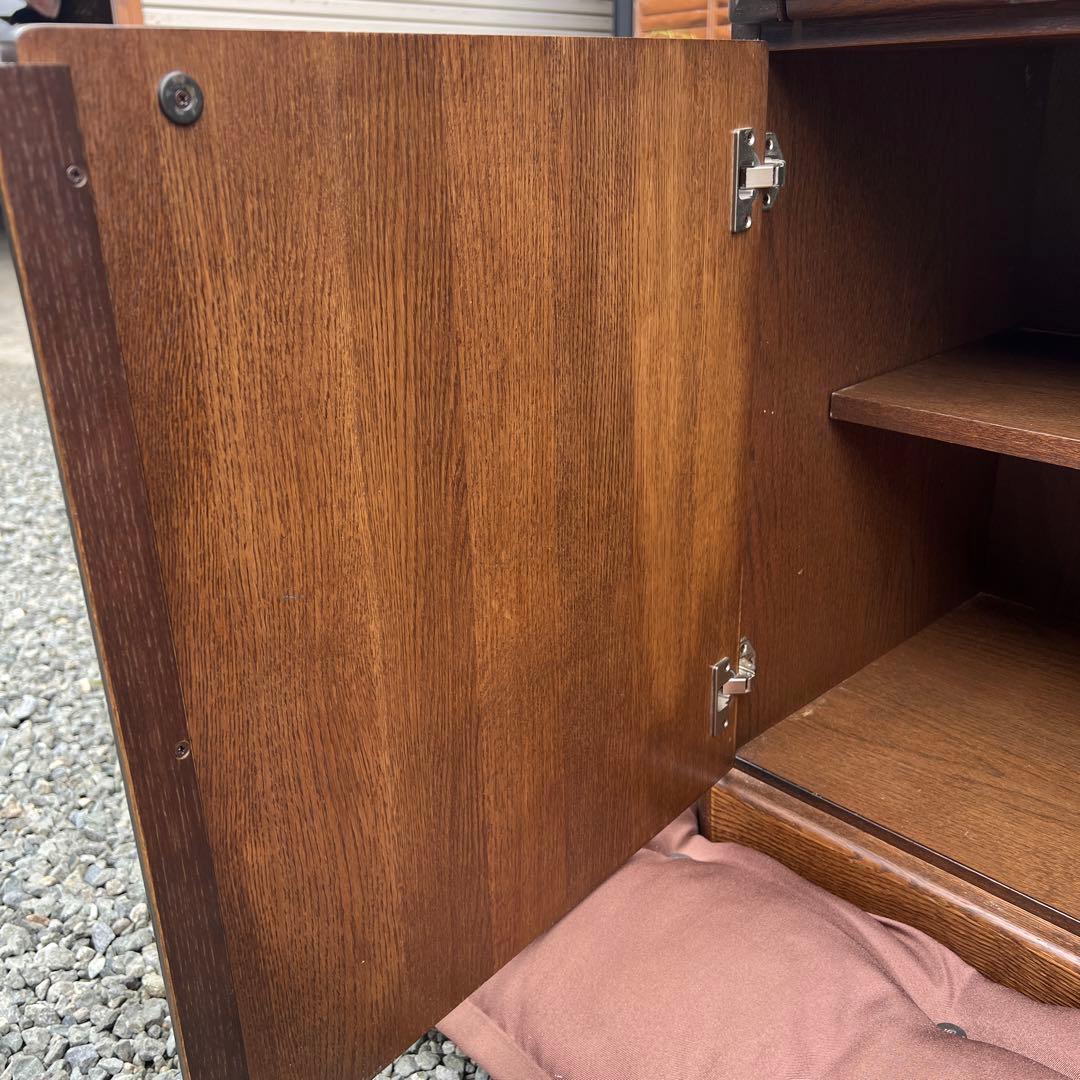 ライティングデスク ライティングビューロー レトロ 天然木 vintage