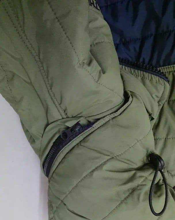 THE NORTH FACE ダウンジャケット グリーン/ネイビー