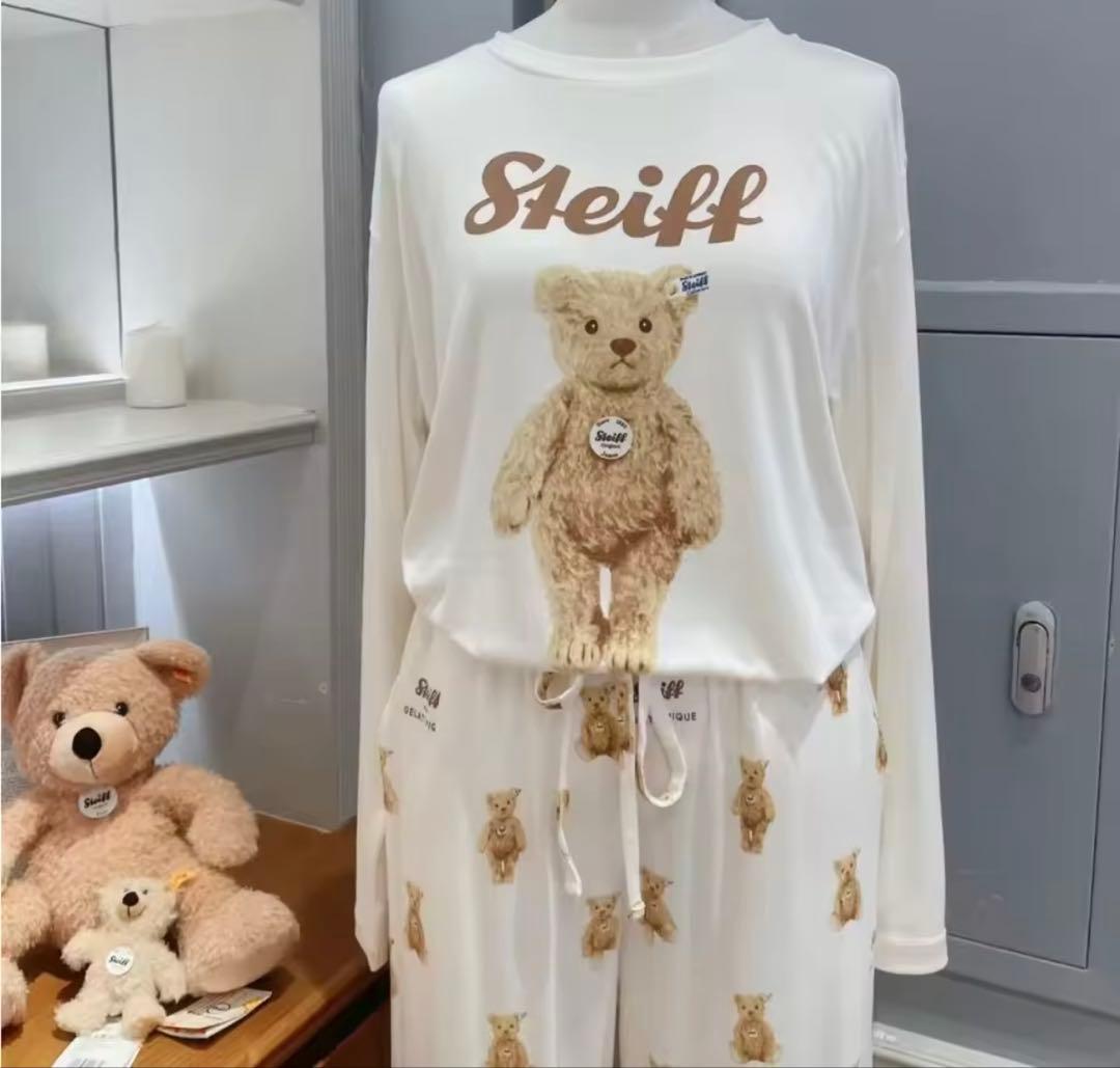 ☆新品未使用 ジェラートピケ ルームウェア クマベア Steiff