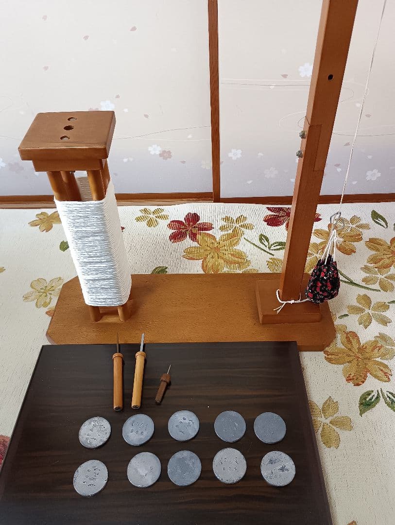 組紐台 (角台)(平芯、角芯、ぎぼし、重り付き)おもり10個セット