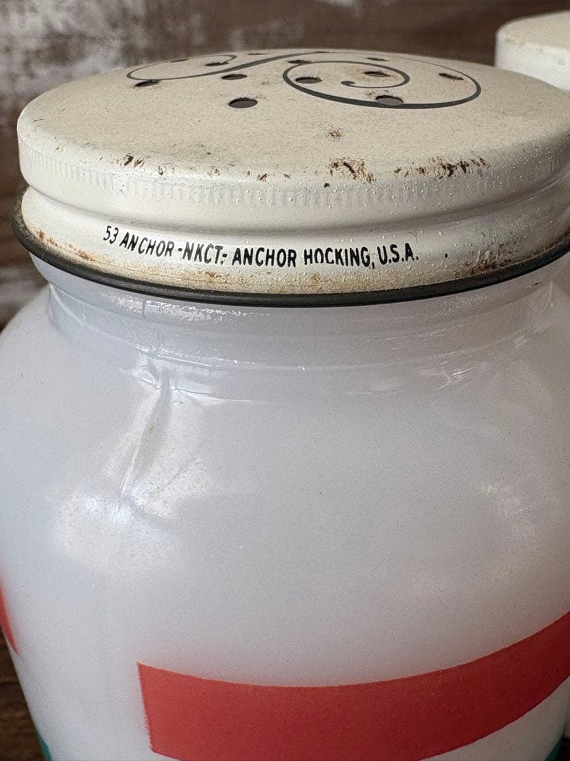 ファイヤーキング (訳あり)ビンテージ ストライプ ソルト＆ペッパー セット