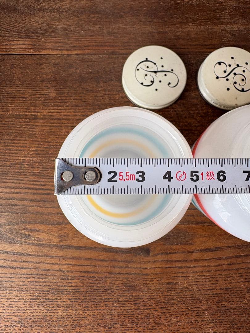 ファイヤーキング (訳あり)ビンテージ ストライプ ソルト＆ペッパー セット