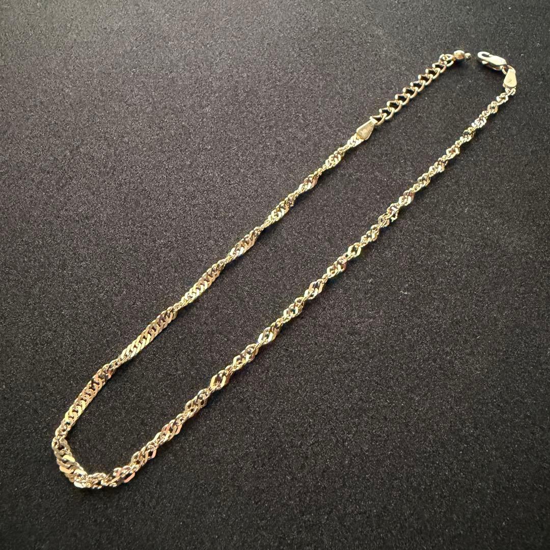 【ほぼ未使用】アバランチ　10Kゴールドアンクレット