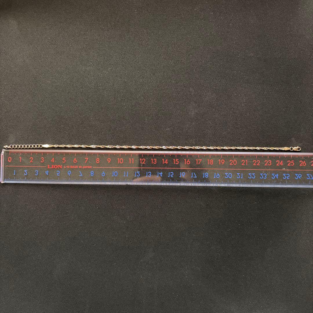 【ほぼ未使用】アバランチ　10Kゴールドアンクレット