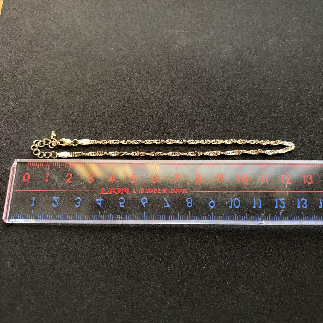 【ほぼ未使用】アバランチ　10Kゴールドアンクレット